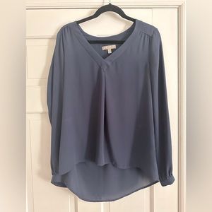 Long sleeve, navy banana republic blouse